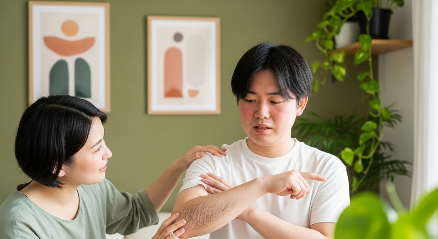 毛深いのはずかしい