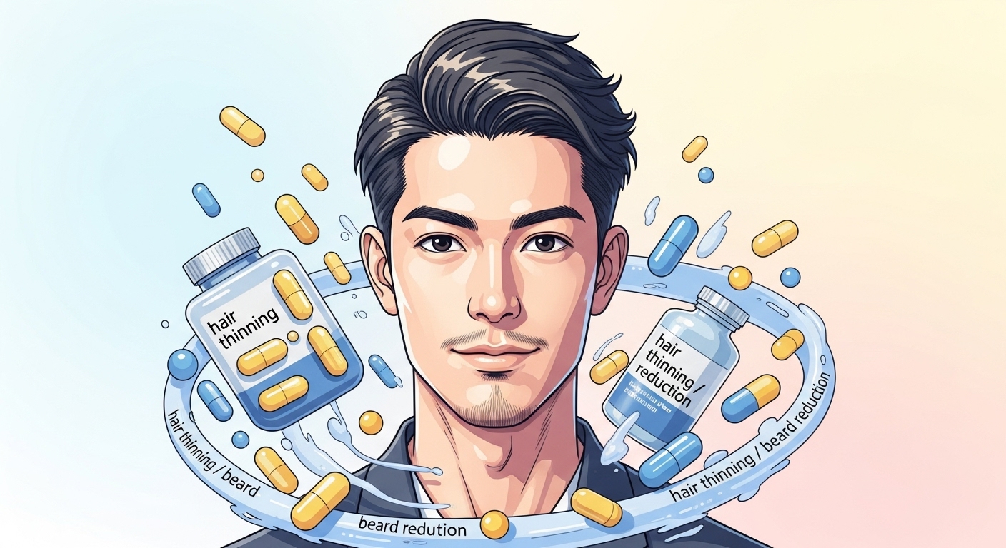 髭を薄くする サプリ