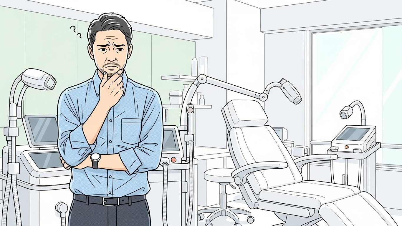 髭脱毛 顎 抜けない