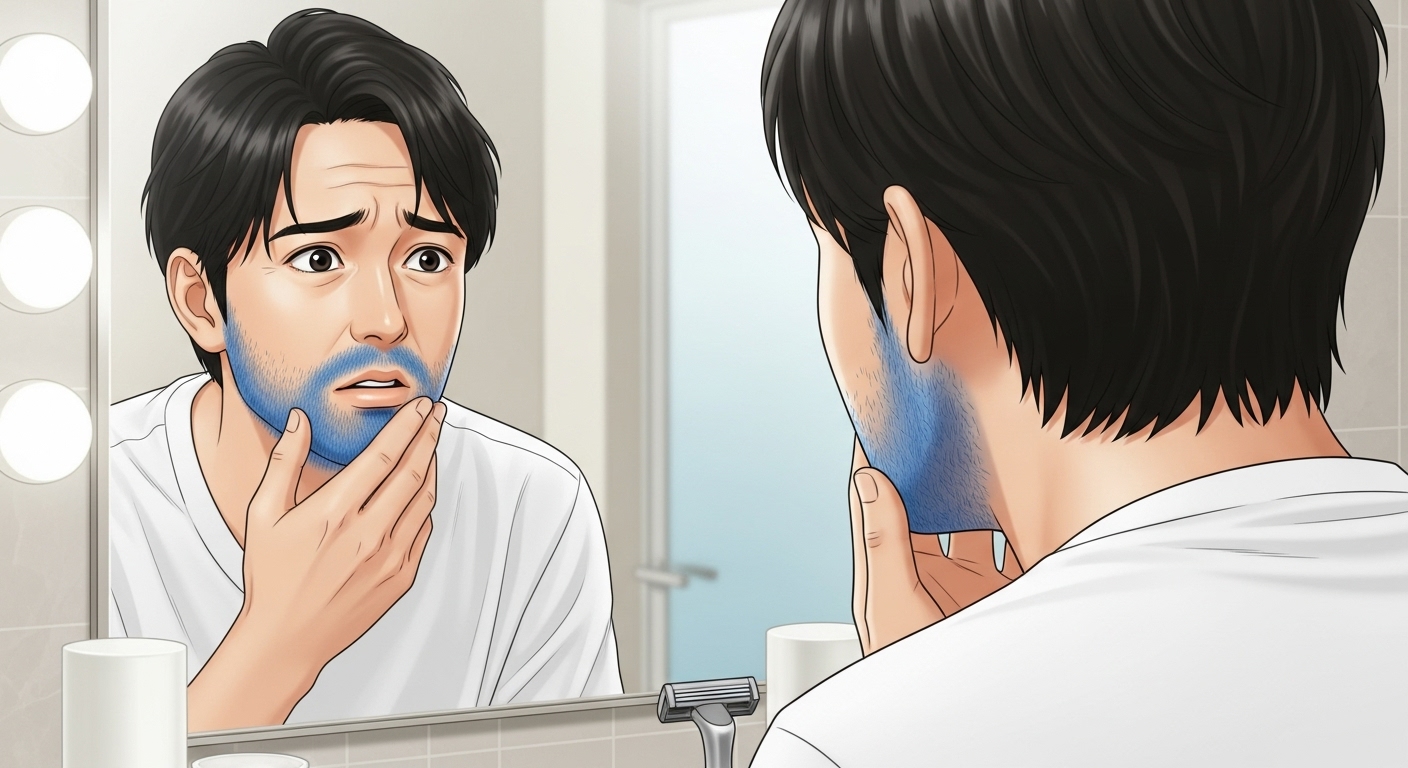 青髭気持ち悪い