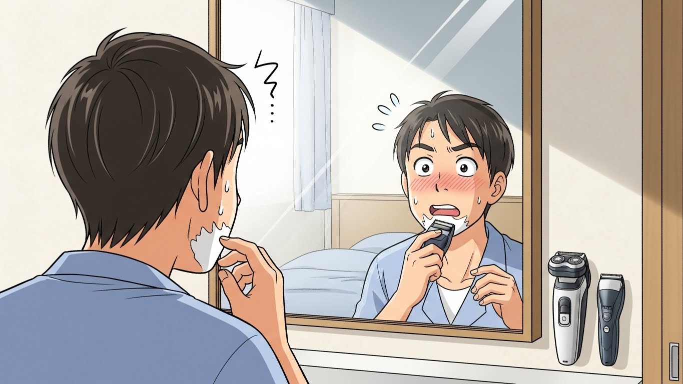 髭剃り忘れた 対処法